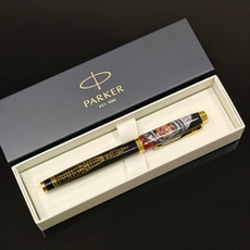 Ручка Parker с ручной росписью Палех "Юрий Гагарин" в коробке