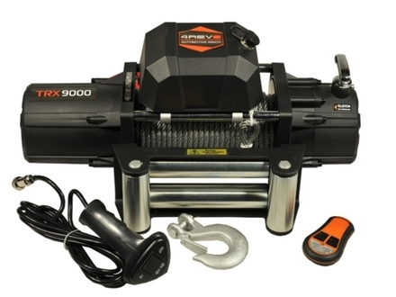 Лебедка автомобильная 4REVO TRX-9000 12V (стальной трос)