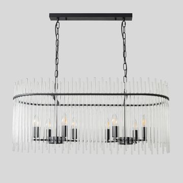 Подвесная люстра 8*Е14 CLARO SP8 чёрный Crystal Lux