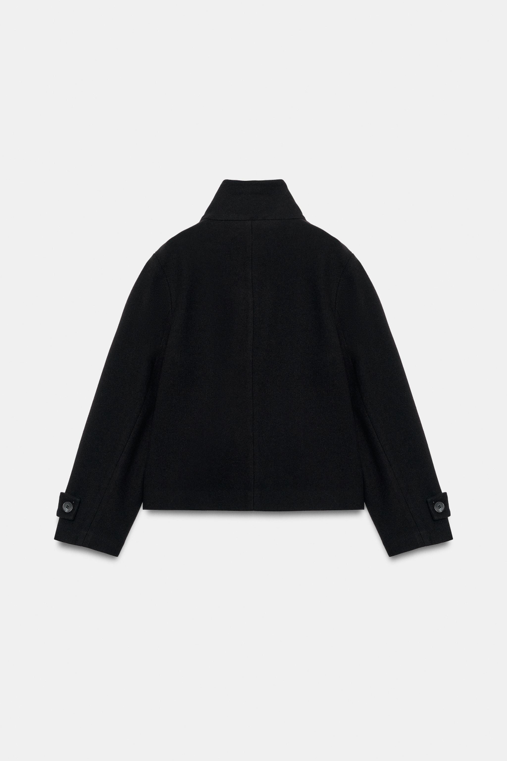 ДВУБОРТНАЯ КУРТКА ИЗ МЯГКОЙ ТКАНИ — ZARA