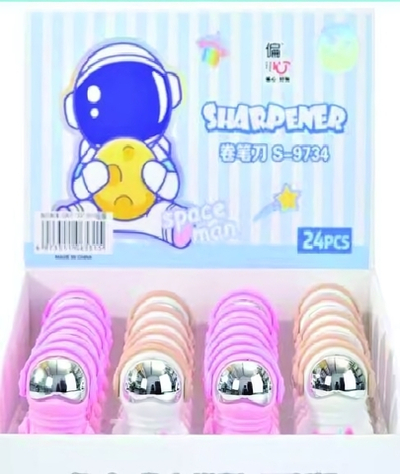 Точилка "Космос" 2 цвета, в ассортименте (Центрум)