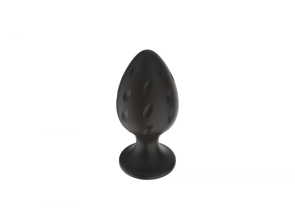 Силиконовая анальная пробка черная S (5.8*2.8cm) 3304-01