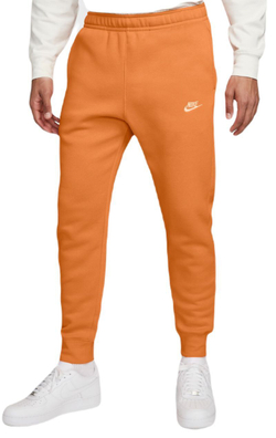 Мужские теннисные штаны Nike Sportswear Club Fleece - bright mandarin/bright mandarin/white