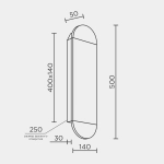 Настенный светильник MODESTYLE MS.215.500 BS