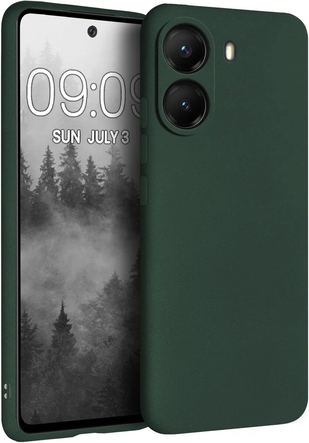 Мягкий Soft Touch чехол из силикона для XIAOMI POCO X7 PRO / REDMI TURBO 4 с бархатной подкладкой