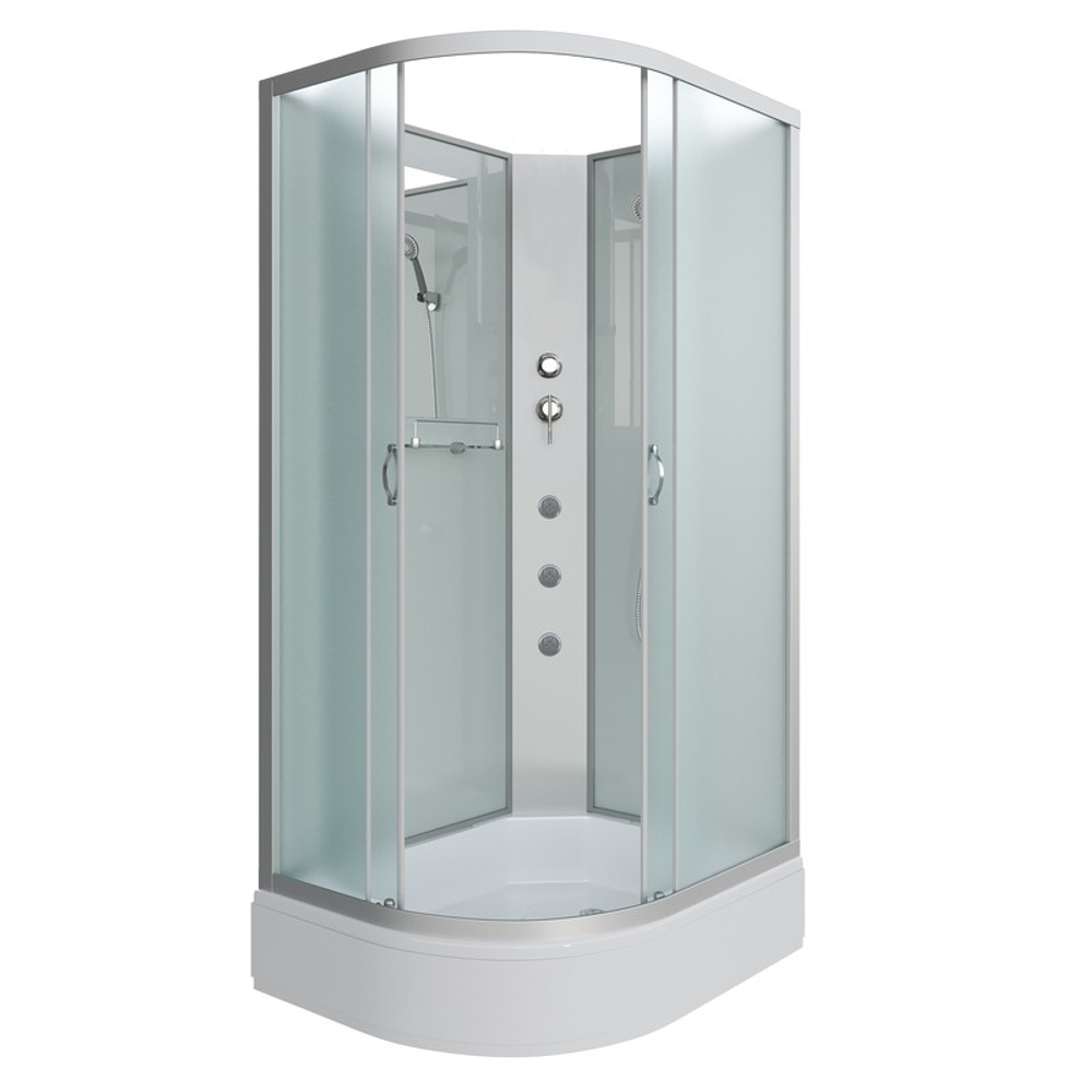 Душевая кабина Niagara Classic NG-33094-14RBKG (100х90х200) средний поддон(26см),стекло матовое,4 места