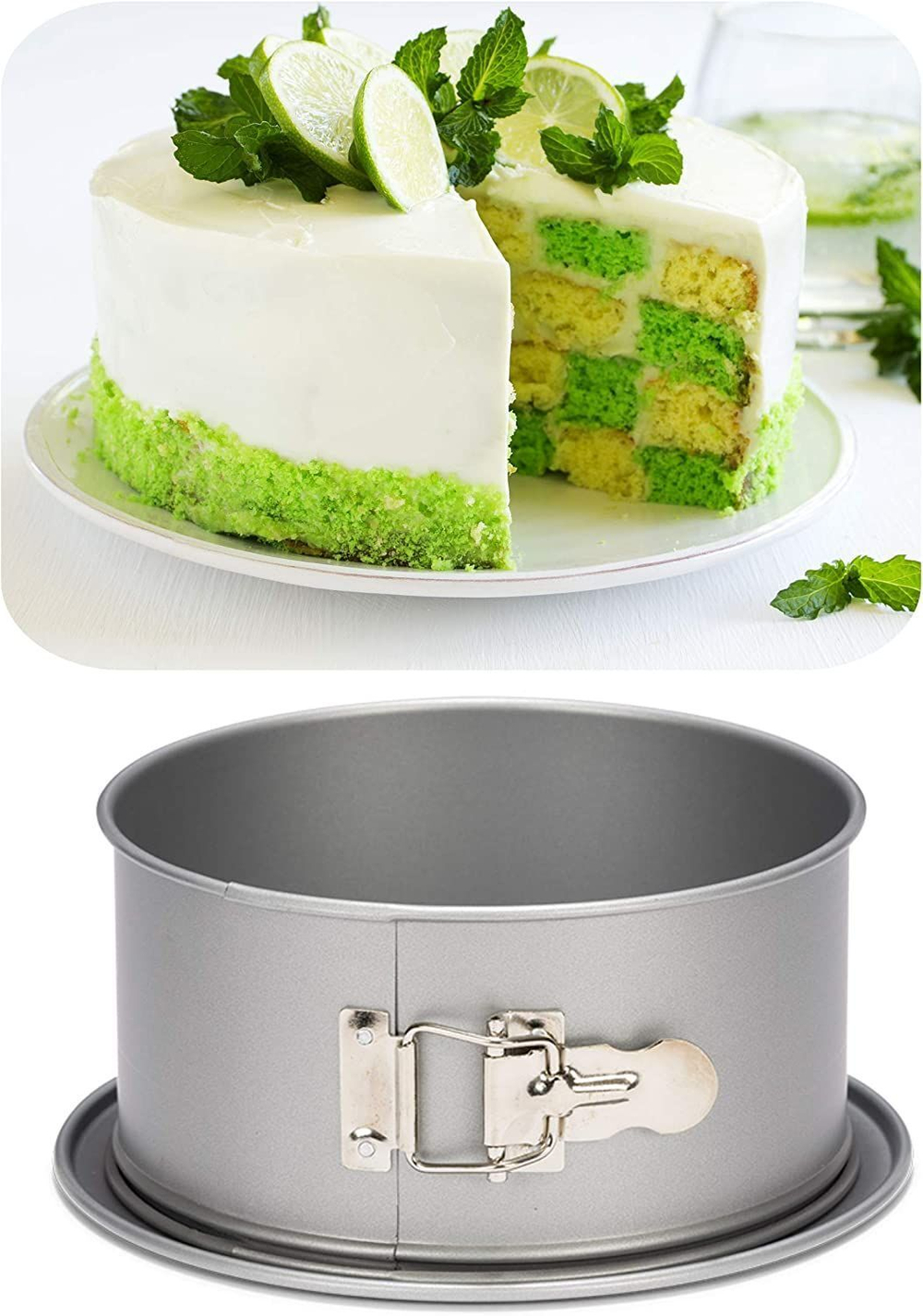 Форма для выпечки разъемная высокая Patisse Silver 18x8.5 см