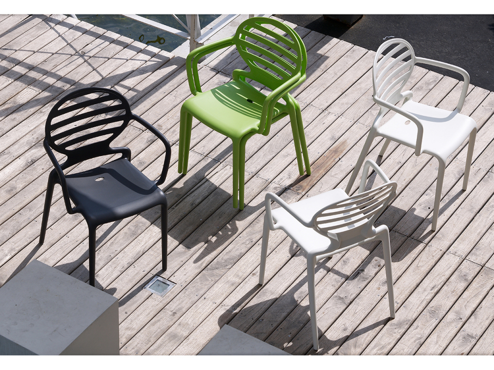 Кресло пластиковое Scab Design Cokka, антрацит