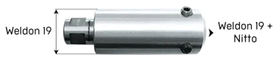 Корончатое сверло Karnasch 12х55 мм, GOLD-LINE, Nitto + Weldon 19, арт. 20.1270N-012