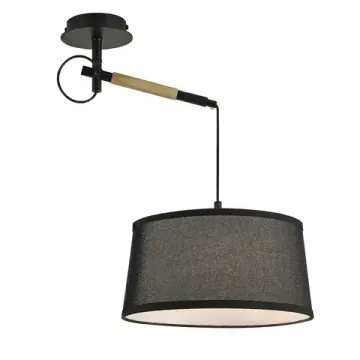 Подвес 1*E27 3006-1P черный Eureka Favourite
