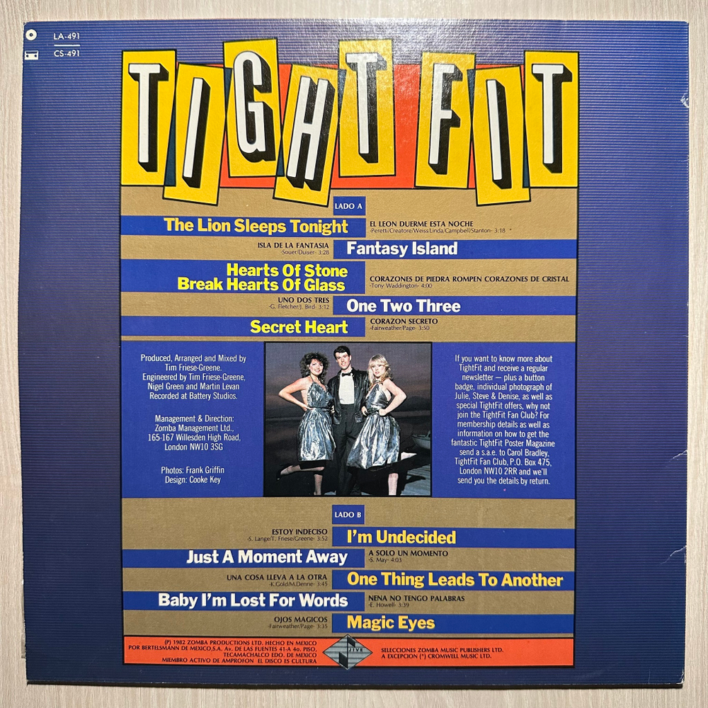 Tight Fit - Tight Fit (Мексика 1982г.)