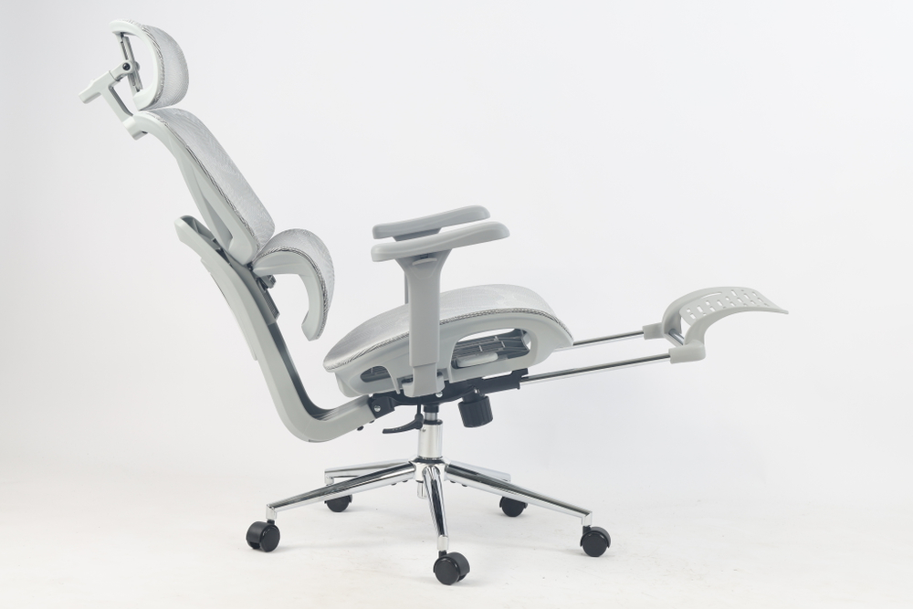 Кресло офисное TopChairs Vertus серая сетка