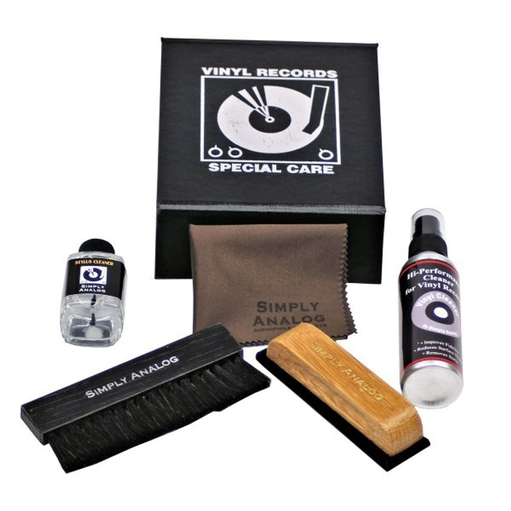 Набор Для Ухода За Винилом (Simply Analog - Vinyl Record Cleaning Boxset)(Black)
