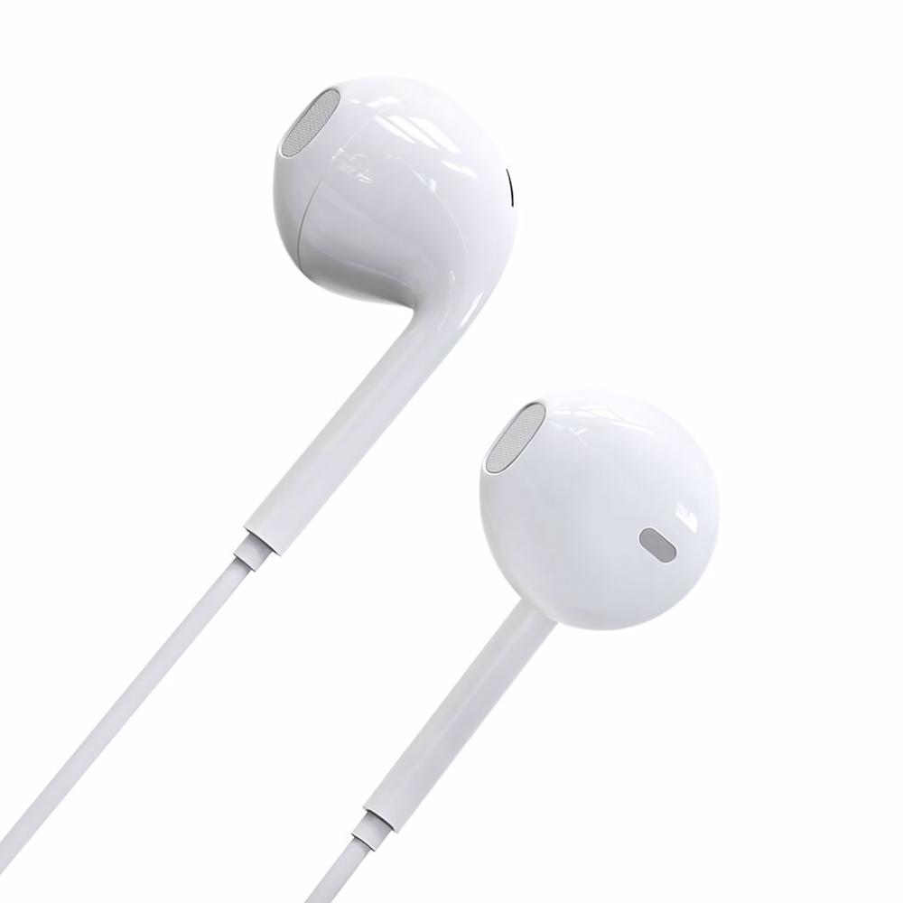 Гарнитура Borofone M54, вкладыши, разъем Jack, кабель 1.2 м White