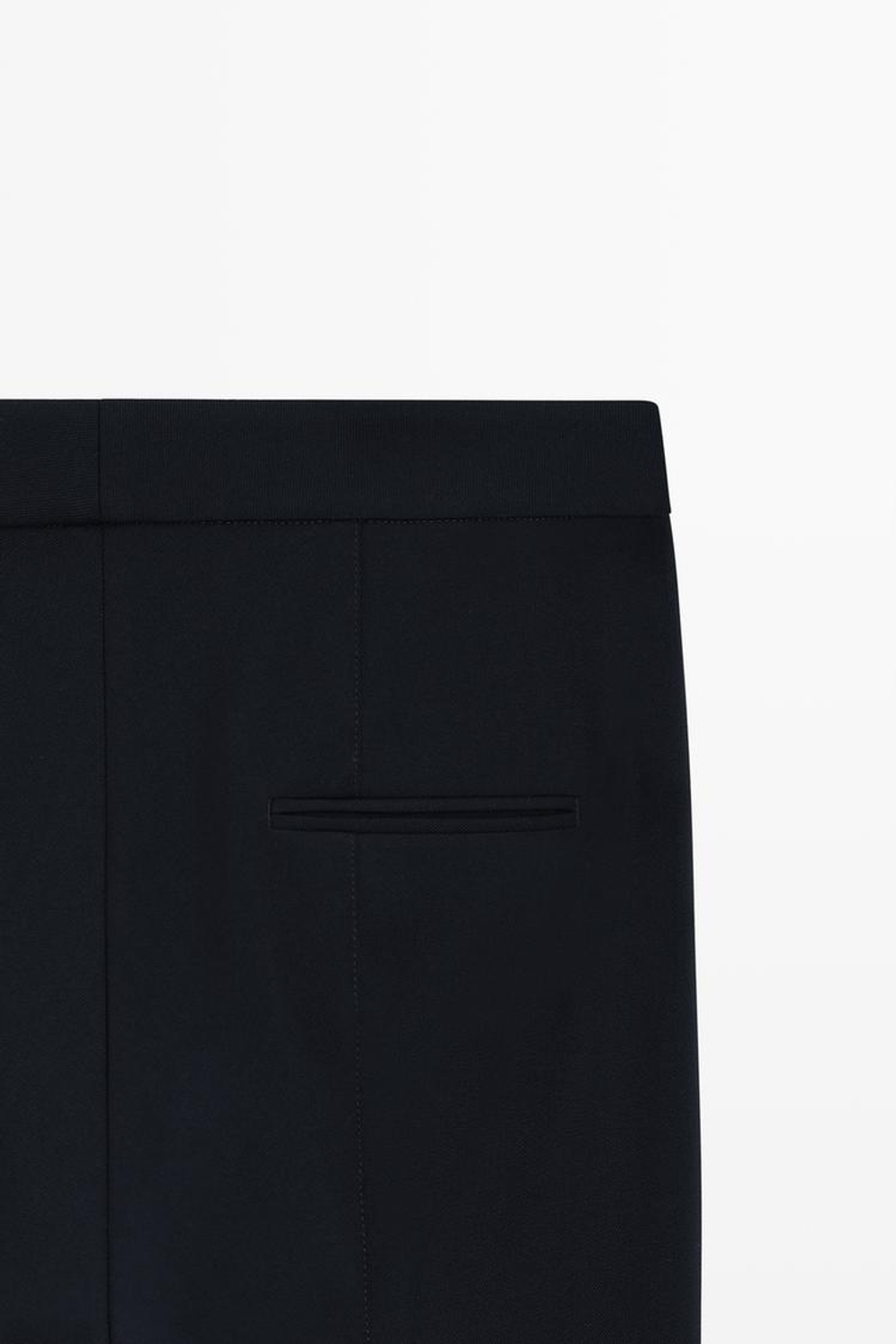 Massimo Dutti Зауженные брюки с застежкой-молнией - Limited Edition, темно-синий