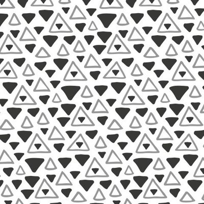 Buy interior fabric Minimalism geometry figure triangle black and white