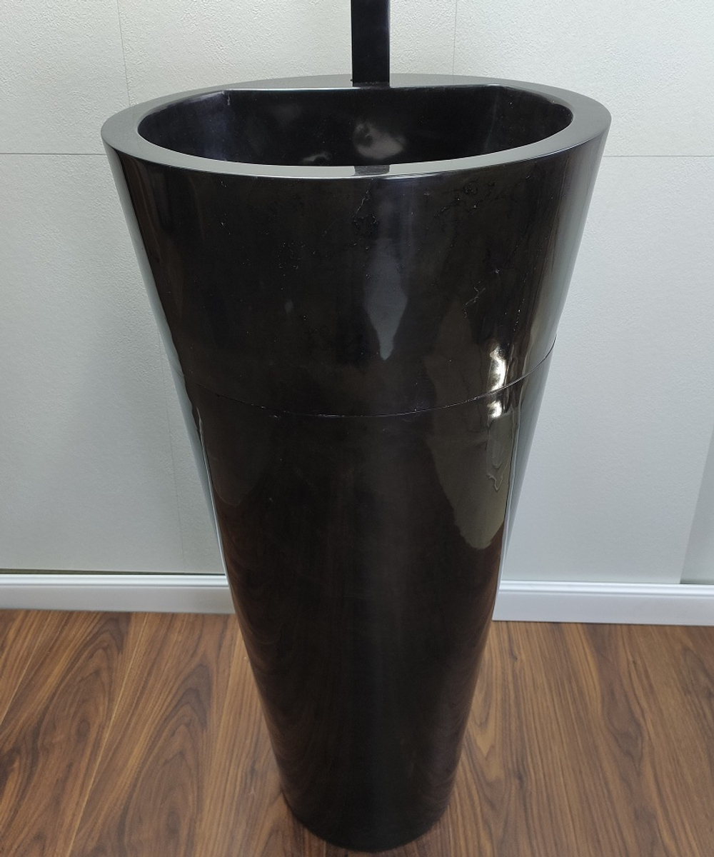 Раковина напольная из мрамора Black MN-01364 (40*40*90 см)