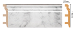Плинтус DECOMASTER D232-79 (100*22*2400мм)