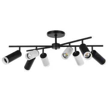Люстра потолочная 8*GU10 LR7283648740 белый/черный Rullo Lightstar