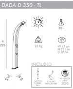 Душ солнечный Arkema Dada D 350 TL