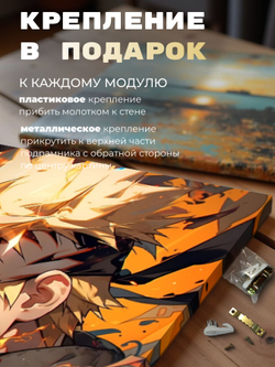 Картина Сила Шарингана интерьерная 50x70см 1шт.