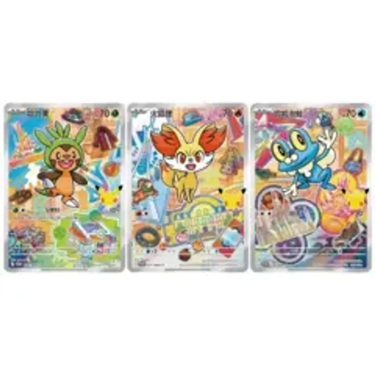 Набор карточек Pokemon: 30th Anniversary First Partner Special Art Card Set Vol.3 (на китайском языке)