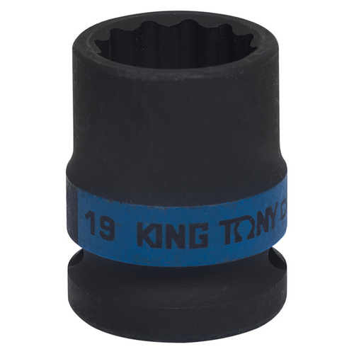 KING TONY (453019M) Головка торцевая ударная двенадцатигранная 1/2", 19 мм