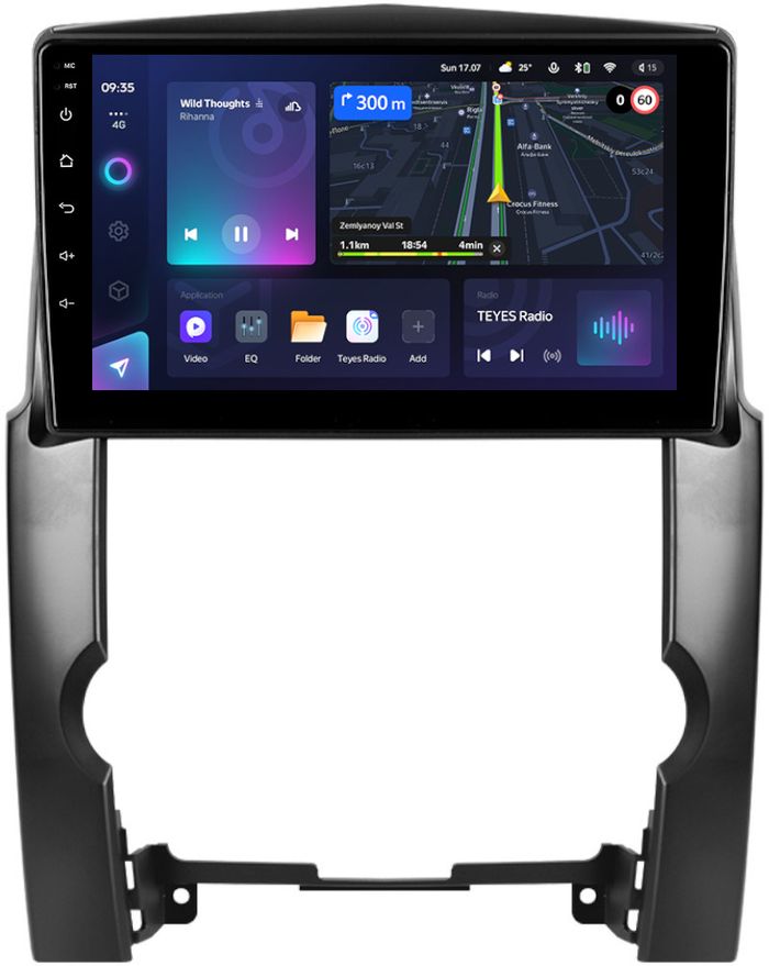 Магнитола для KIA Sorento 2 XM 2009-2012 (штатный усилитель) - Teyes CC3L монитор 10" IPS на Android 10, CarPlay, 4G SIM-слот