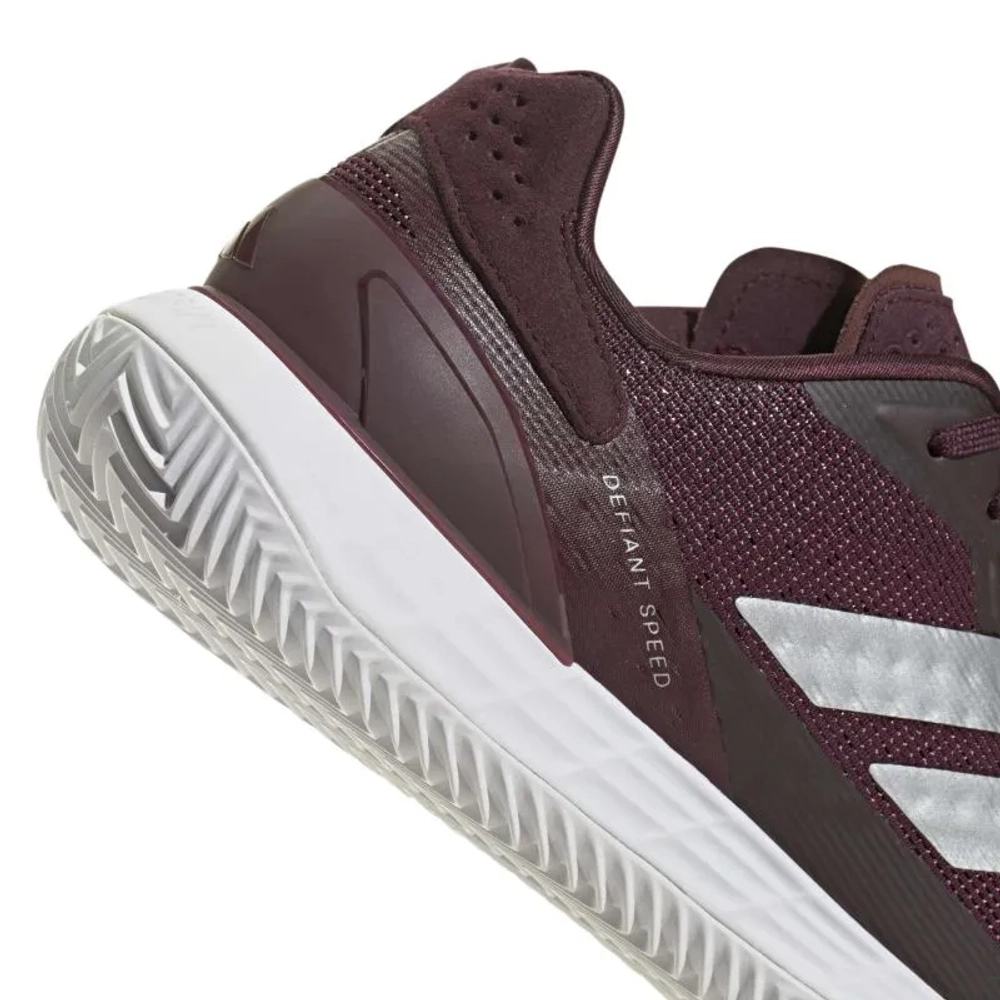 Мужские кроссовки теннисные Adidas Defiant Speed 2 M Clay - maroon/cloud white/tech grey metallic