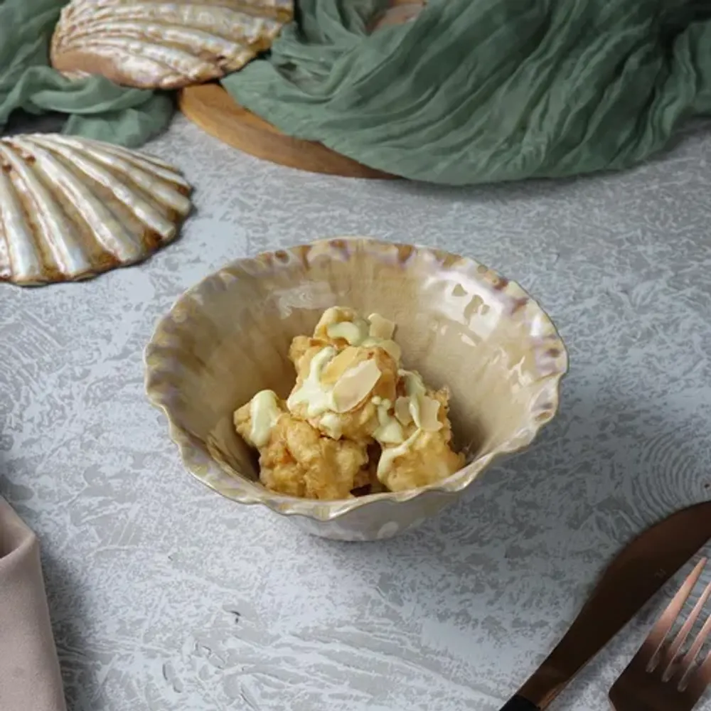 Салатник 200 мл d 11,3 см h8 см емкость для закусок Pearl Coral Flower Frutti di Mare P.L. [4]