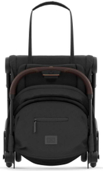 Коляска Cybex Coya Rosegold Frame Aton B2 i-Size Steel Grey Sepia Black с дождевиком и бампером