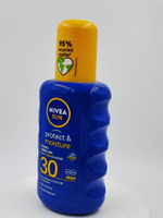 Солнцезащитный спрей NIVEA Sun Protect & Moisture SPF 30, 200 мл (Германия)