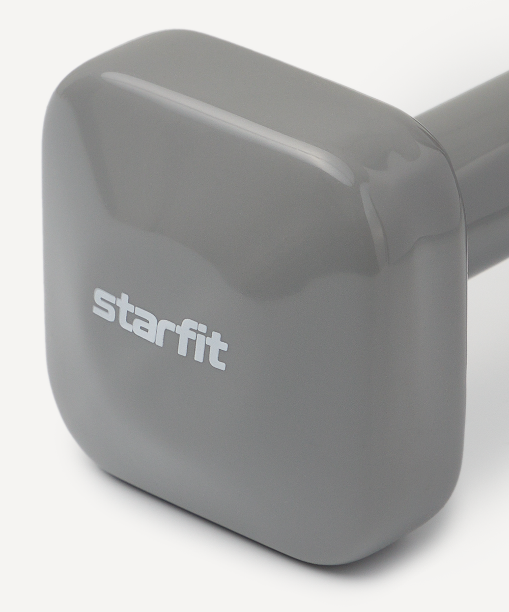 Гантель виниловая STARFIT DB-106 4 кг, темно-серый, пара