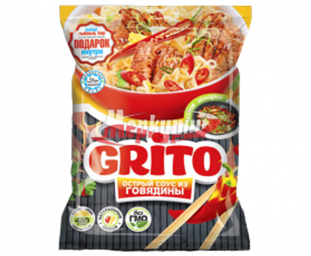 БП Лапша Crito соус из Говядины паект 80гр