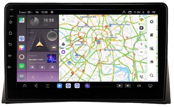 Магнитола для Volkswagen Multivan T5 2003-2015 - Kuberg OL-9121 QLed, Android 13, Быстрейшая, CarPlay, SIM-слот