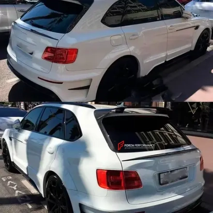 Карбоновый спойлер на крышку багажника для Bentley Bentayga 2015-2020 Бентли Бентайга