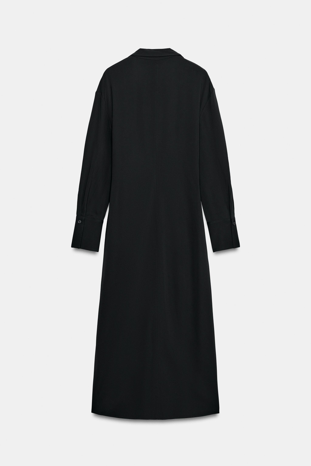 ZARA АТЛАСНОЕ ПЛАТЬЕ С УЗЛОМ — ZW COLLECTION, ЧЕРНЫЙ
