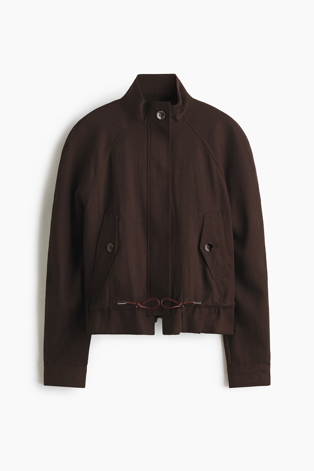 Куртка оверсайз из смеси со льном - H&M