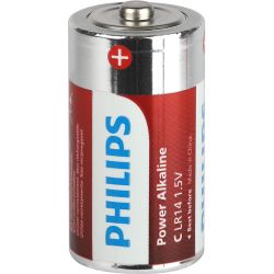 Батарейки Philips LR14P2B/51 С алкалиновые 2 шт. LR14-2BL Power (2/24/48/5760) | Батарейки Щелочные (Алкалиновые)