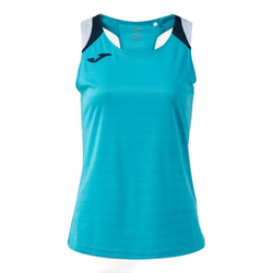 Топ теннисный Joma Terra Tank - turquoise/dark navy
