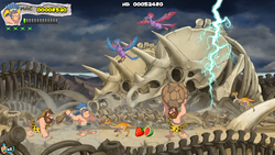 New Joe & Mac - Caveman Ninja T-Rex Edition (диск для PS4, интерфейс и субтитры на русском языке)