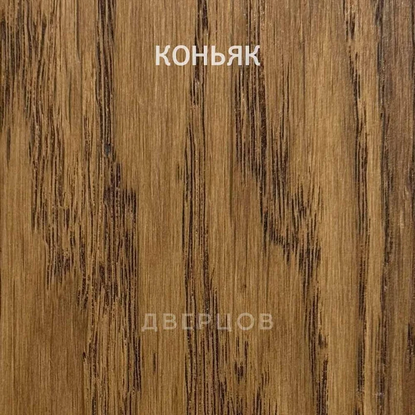 Межкомнатная дверь массив дуба без сучка Дверцов Кастро остеклённая