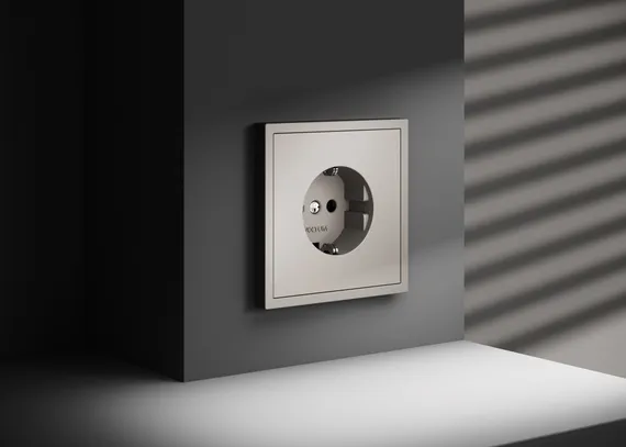 Розетка с заземлением Voltum S70 Кашемир VLS040103