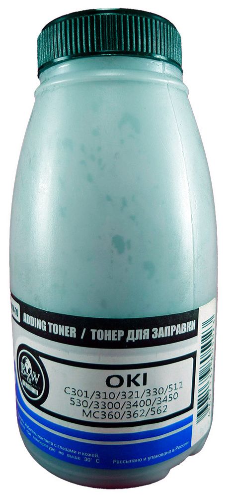 Тонер OKI C310/C531/C5850/MC351/MC561 Black (Tomoegawa) фасовка Россия 70гр.