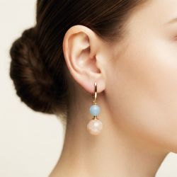 Серьги с бериллом от "Урал Минерал"