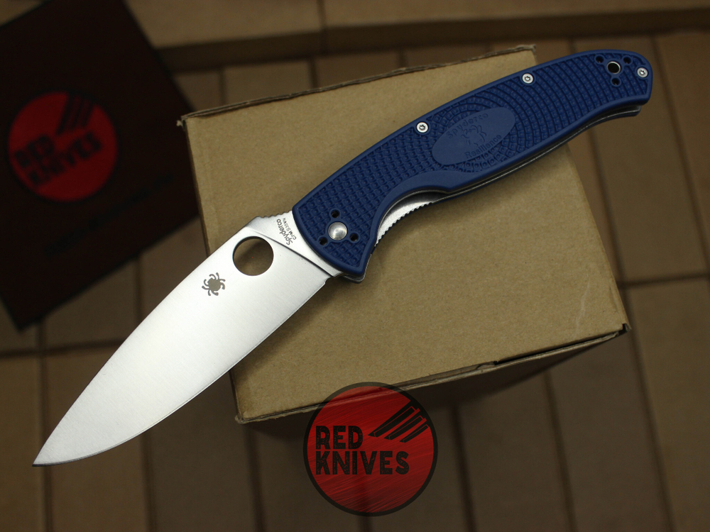 Нож Spyderco Resilience LTW F/P - океанский синий