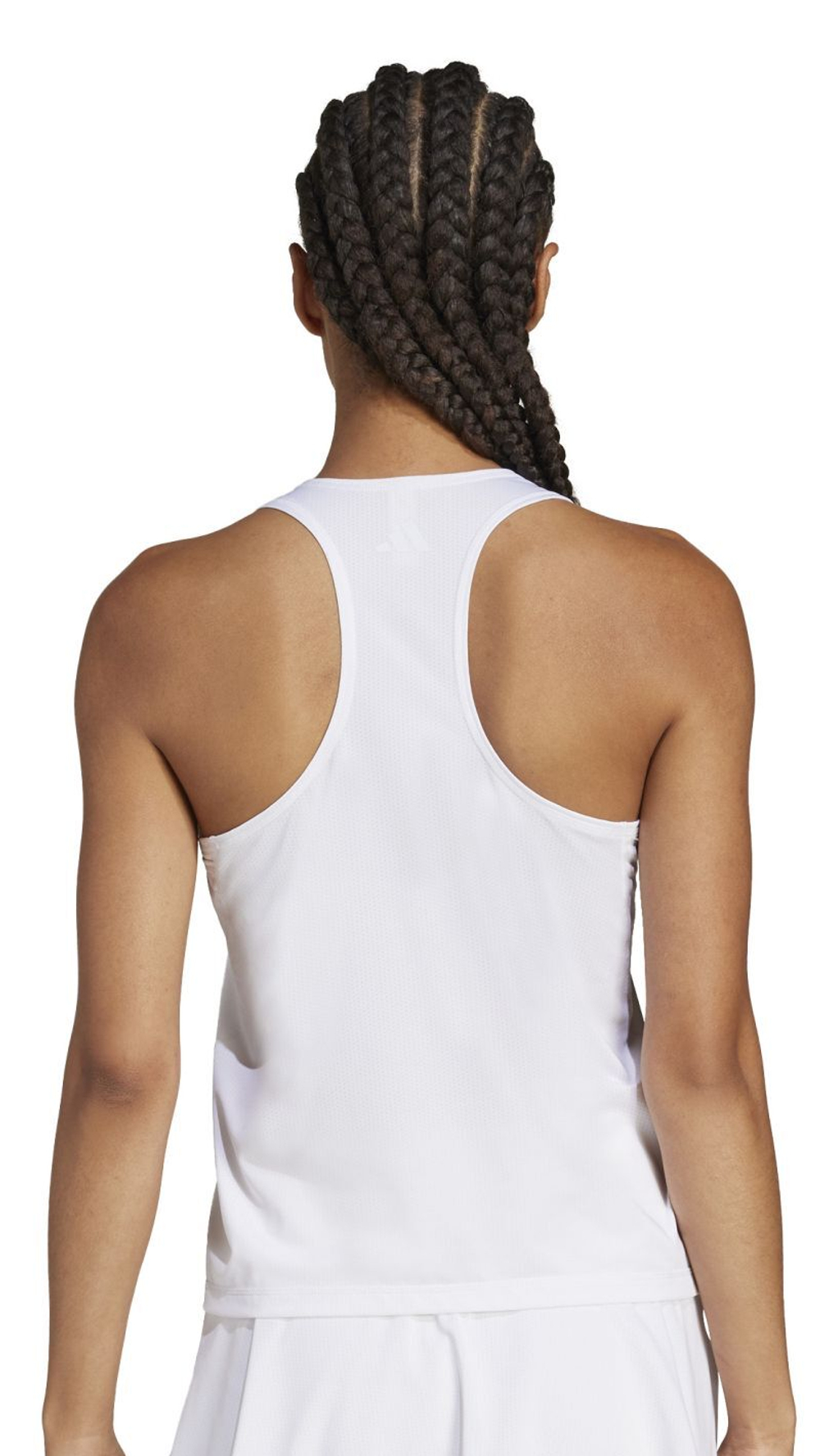 Женский топ теннисный Adidas Club V-Neck Tank - белый