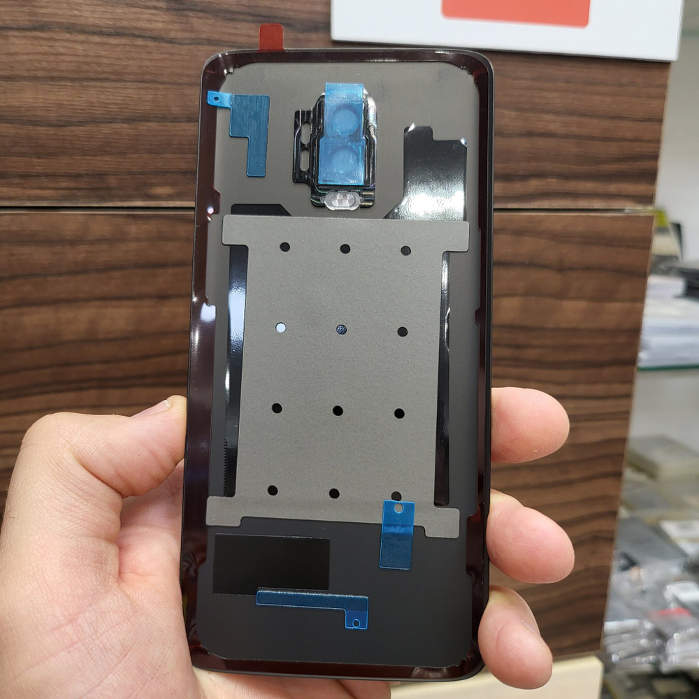 Крышка для OnePlus 6T оригинальная (заднее стекло) цвет: чёрный матовый