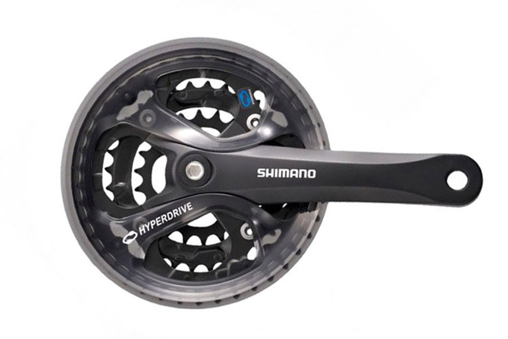 Система Shimano Acera, M361, 175мм, Кв, 42/32/22T, защ, черн