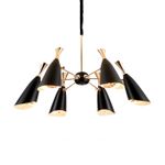 Люстра Duke 6 black/gold